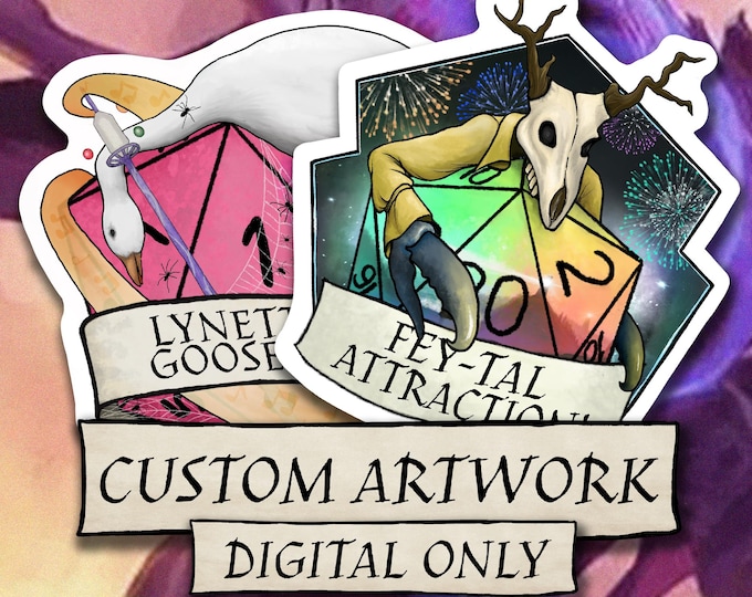 Custom Artwork DIGITAL FILE ONLY DnD Class Design - Personal Art For Your Character - D20 Dungeons and Dragons