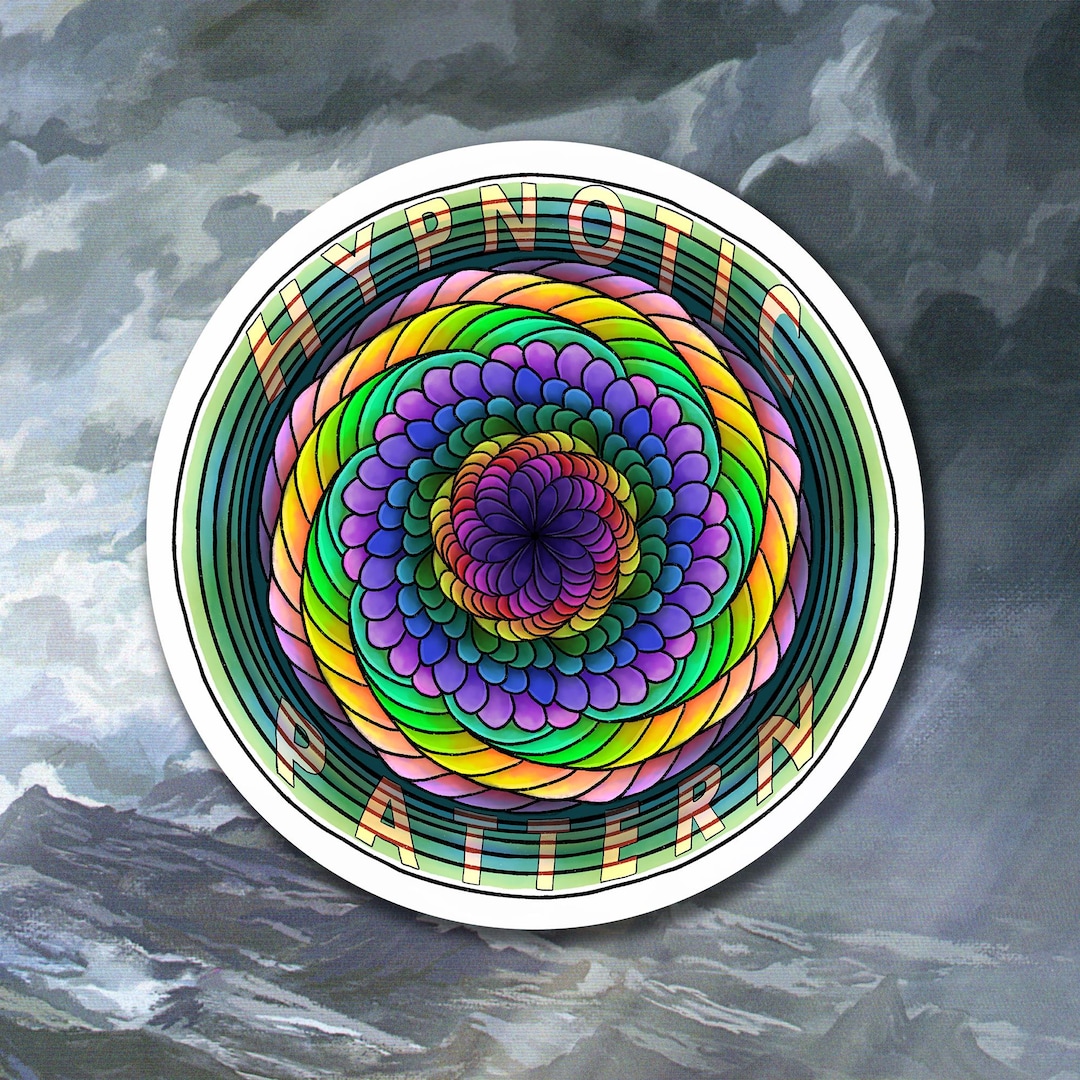 Hypnotic Pattern Dnd Sticker - Dungeons and Dragons - Etsy