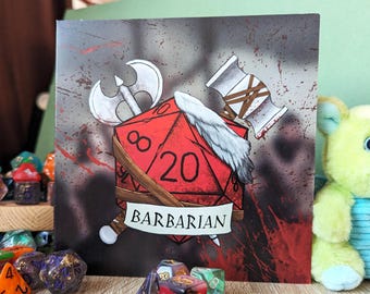 Barbarian Greeting Card