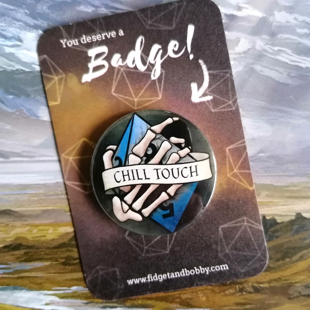 Chill Touch Badge Spell Badge 38mm Badge Dungeons and Etsy