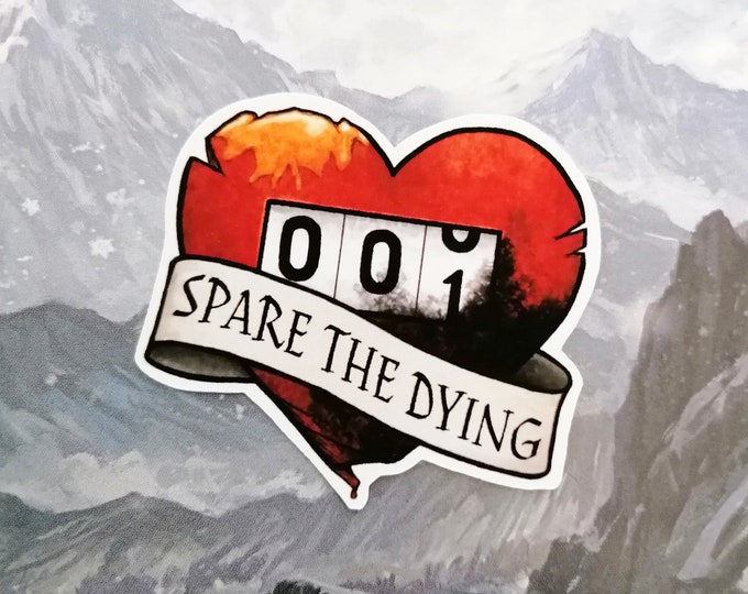 Spare the Dying Sticker DnD Sticker - Dungeons and Dragons