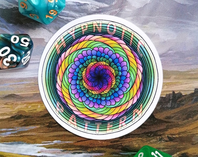 Hypnotic Pattern Sticker - Dungeons and Dragons