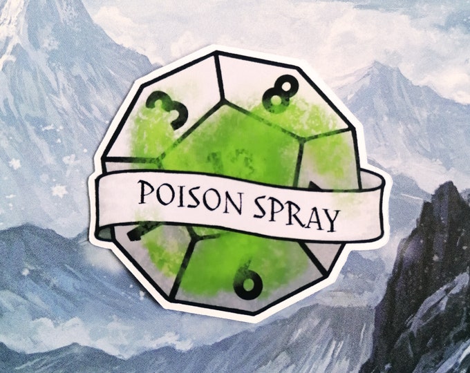 Poison Spray Sticker DnD Sticker - Dungeons and Dragons