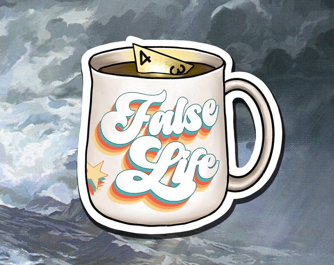 False Life DnD Sticker - Dungeons and Dragons