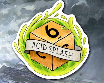 Acid Splash Sticker - DnD Sticker - Dungeons and Dragons