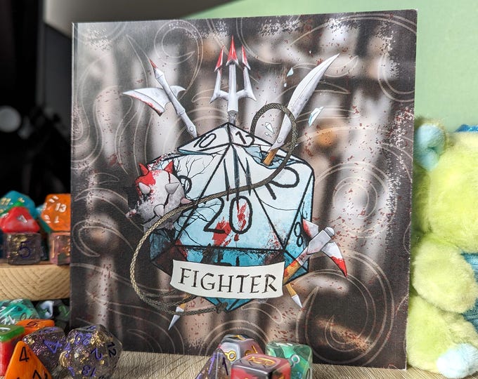 Fighter Greeting Card
