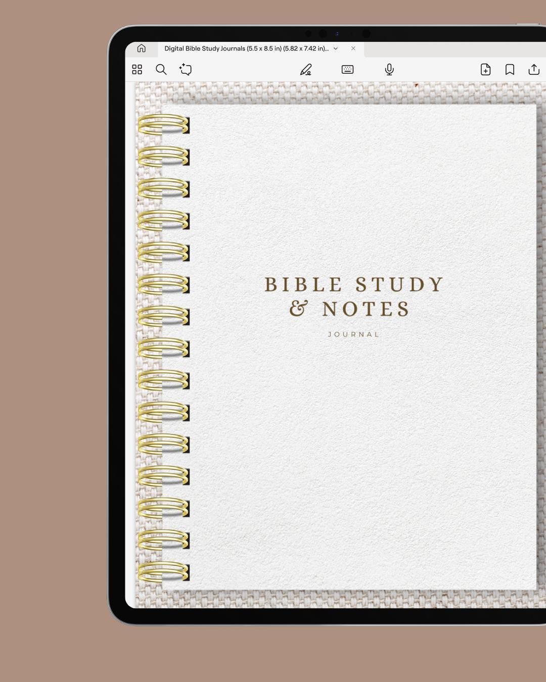 Digital Bible Study Journal | Printable Faith Journal | Christian Bible ...