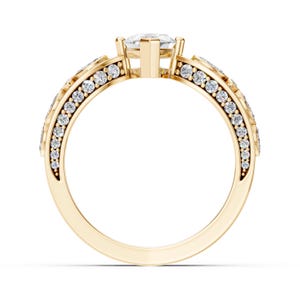 The Selene Ring – Marquise Lab-Grown Diamond Engagement Ring | 14K Yellow Gold | Vintage Inspired Bridal Jewelry