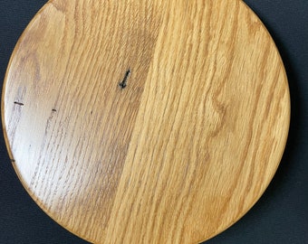 10 Inch Oak Barn Wood Lazy Susan Turn Table Display Pedestal #259 Beautiful One of a Kind American Hand Made in West Virginia Free Shipping