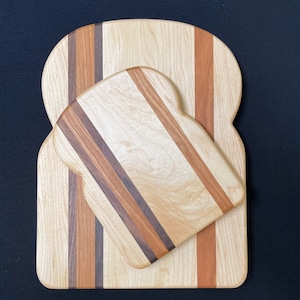 Regular Mini or Gift Set Bread Toast Cutting Board Trivet Charcuterie Butter Board WV Hand Made USA Free Shipping