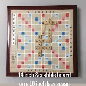 Lazy Susan Turn Table Display Pedestal 6-23 Inches 4 Colors For Board Games Chess Scrabble Square Free Shipping