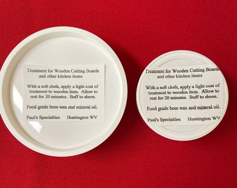 Cutting Board Finish Conditioner Treatment Wood Wax Board Butter Buy 4 Special Price Our Own Bees Wax and Mineral Oil Blend Free Shipping