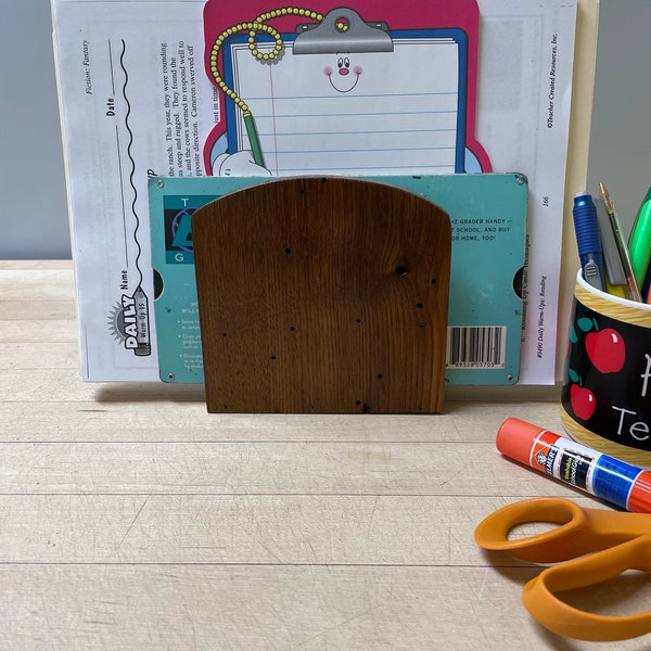 Chestnut Barn Wood Napkin Holder  Mail Caddy Desk Organizer  Back to School  Handcrafted in West Virginia  Free Shipping