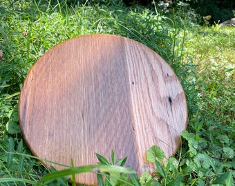 12 Inch Reclaimed Oak Barn Wood Lazy Susan #264 Turn Table Display Stand Pedestal One of a Kind West Virginia Hand Made in USA Free Shipping