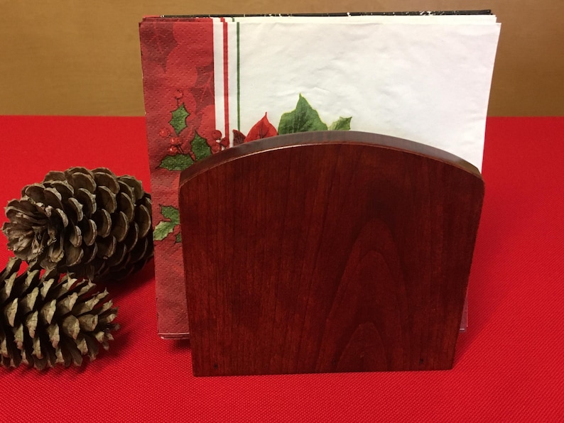 Napkin Holder Coffee Filter Holder Mail Caddy Desk Organizer Teacher Appreciation Back to School Gift WV Handmade in USA Free Shipping image 12
