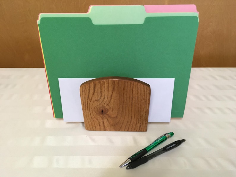 Napkin Holder Coffee Filter Holder Mail Caddy Desk Organizer Teacher Appreciation Back to School Gift WV Handmade in USA Free Shipping image 13
