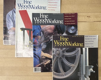 Set of 14 Fine WoodWorking Magazine Numbers 55-56 (no #55) Well Used Free Shipping