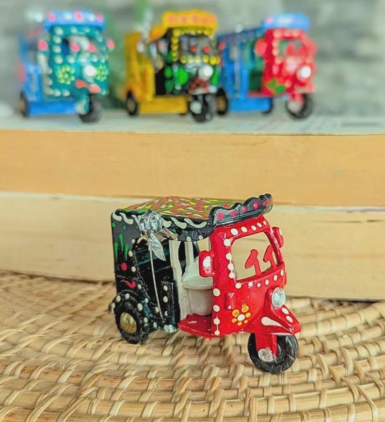 Mini Ricksaws For Kids Rideable Hand-painted Mini Rickshaw : Pakistani Truck Art Decor - Etsy