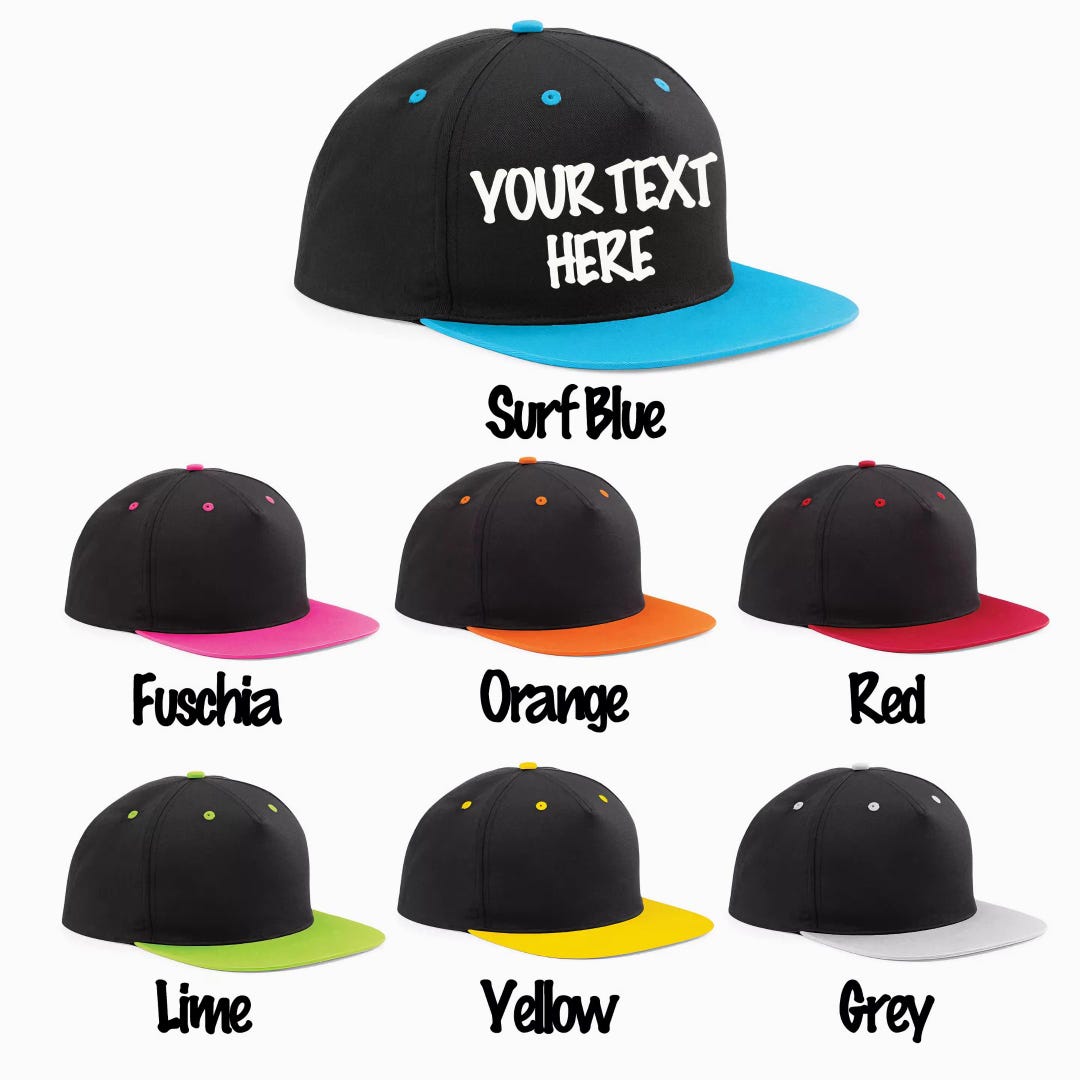 Customizable Trucker Snapback Hat With Hip Hop Style - Personalized ...