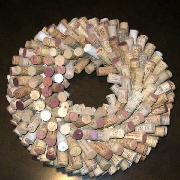 Wine Cork Wreath Etsy