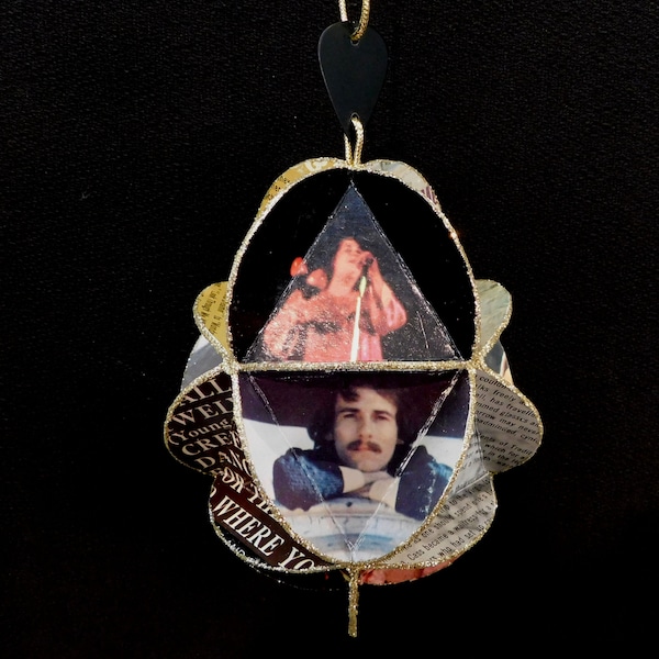 The Mamas And The Papas Album Cover Ornament Made Of Record Jackets - Eco-Friendly Music Decor