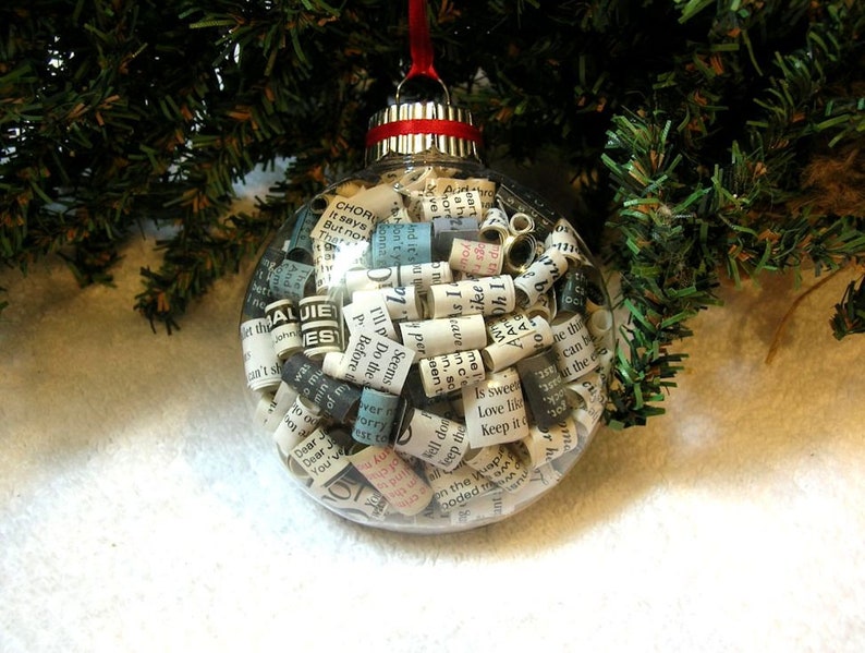 Elton John Christmas Ornament Album Liner Notes In Clear | Etsy