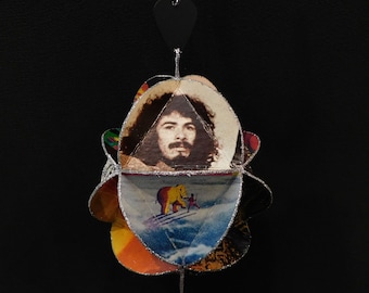 Santana Band Album Cover Ornament Made From Record Jackets - Carlos Santana