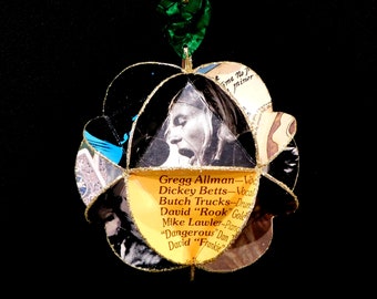 Allman Brothers Band Album Cover Ornament Made Of Record Jackets - Eco-Friendly Music Decor