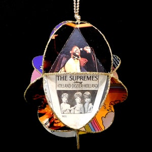 Motown Album Cover Ornament Made Of Record Jackets - Diana Ross, Marvin Gaye, Jackson 5 and More