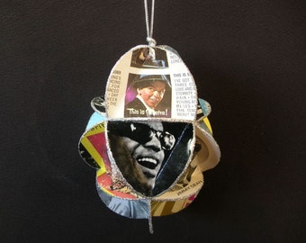 Fabulous Fifties Album Cover Ornament Made Of Record Jackets - 50s Music Decor