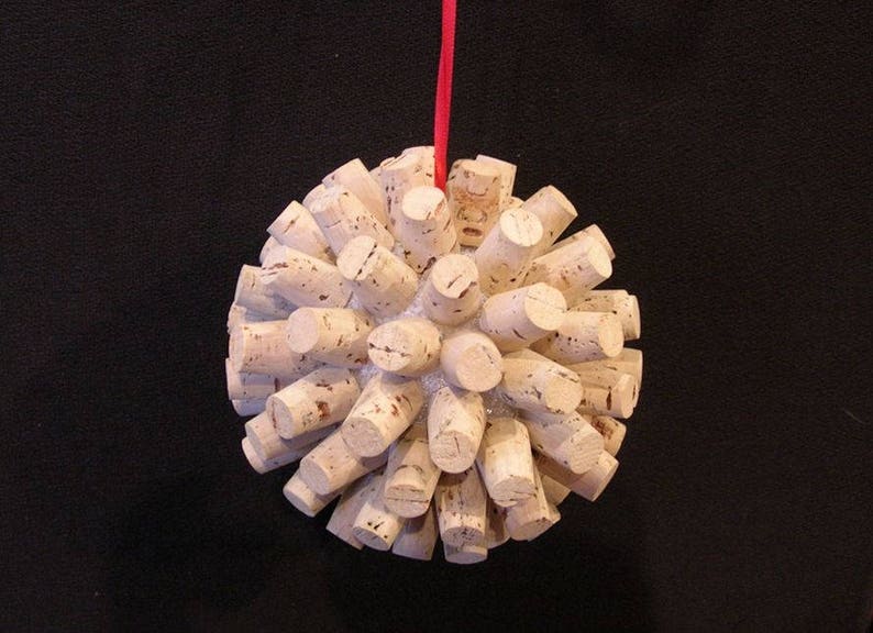 Cork Ball Christmas Holiday Ornament Kissing Ball - Etsy