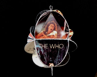 The Who Band Album Cover Ornament Made Of Record Jackets - Eco-Friendly Music Decor