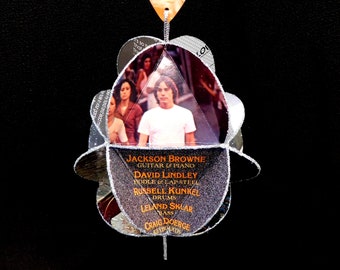 Jackson Browne Album Cover Ornament Made Of Vintage Record Jackets - Eco-Friendly Music Decor