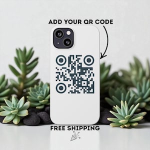 Personalized iPhone Case with QR Code – Add Your Website or Message – Unique Gift, Custom İphone Case, Personalized Phone Case