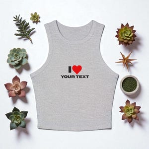 Custom Text Crop Top – Personalized Crop Shirt for Women – Trendy Gift for Her