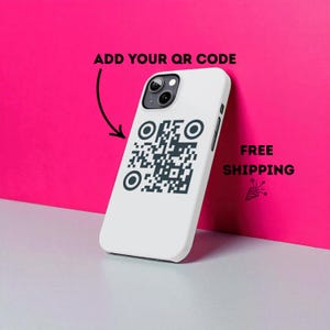 QR Code iPhone Case – Personalized Design with Your Link – Perfect for Business or Gifts, Custom İphone Case, Personalized Phone Case