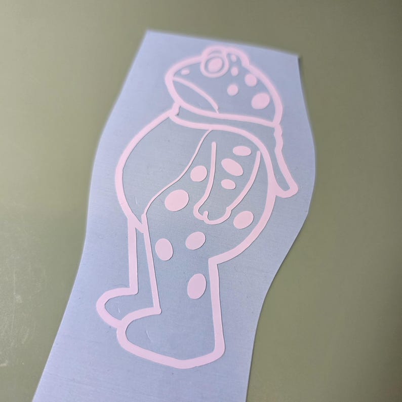 Portland Frog car decal, unique car decoration graphic, FROG resist protest sticker, Pro Immigrant resistance Anti-ICE vinyl vehicle decal White