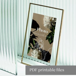 Instax Camera Sign Printable – Hoe Instax PDF te gebruiken – Instructies voor het gastenboek voor trouwfoto&#39;s – Instant Camera Sign – Polaroid Sign PDF