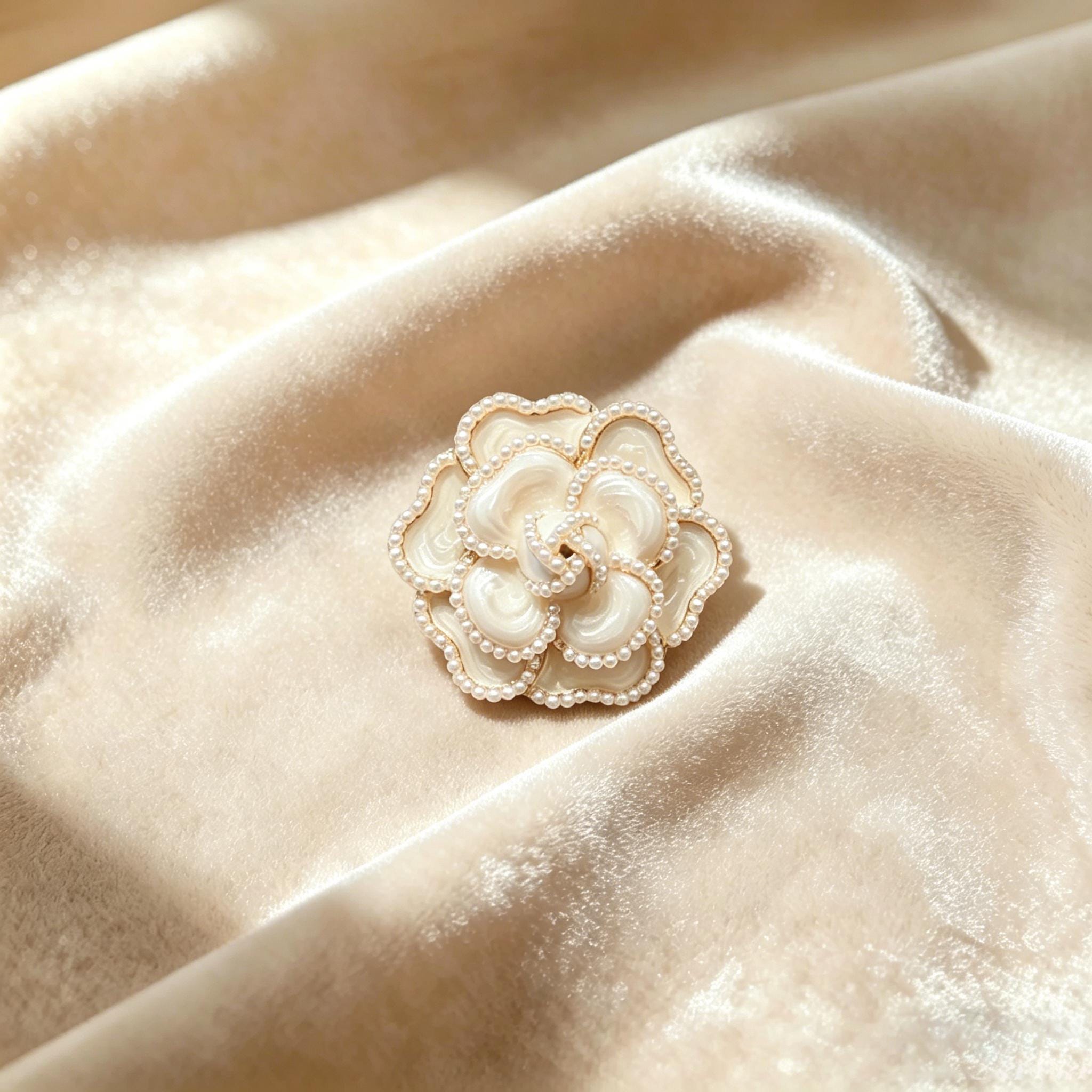 Chanel Black Brooch - Etsy