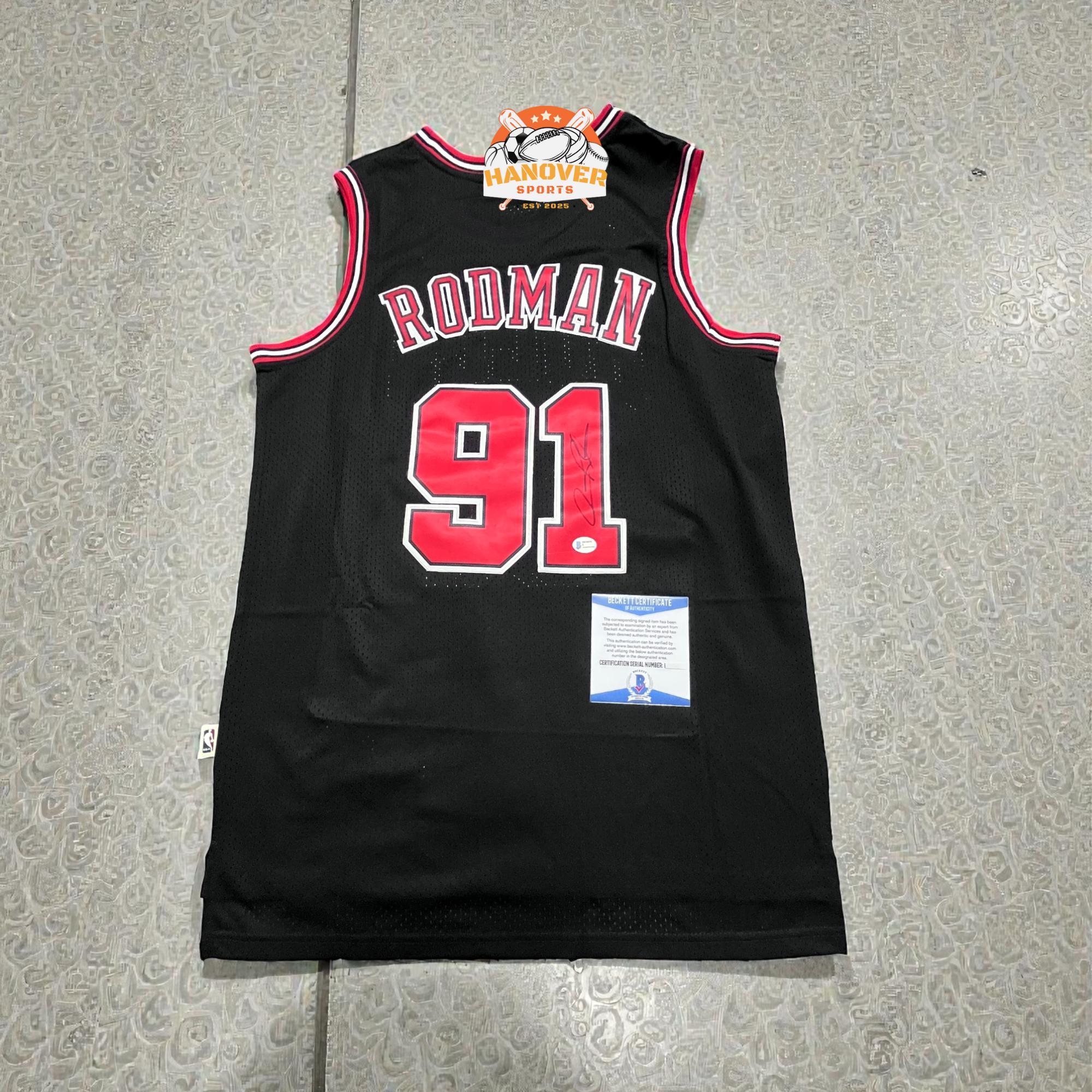 Dennis Rodman, Chicago Bulls [Blanc] : Maillots de foot et NBA sur