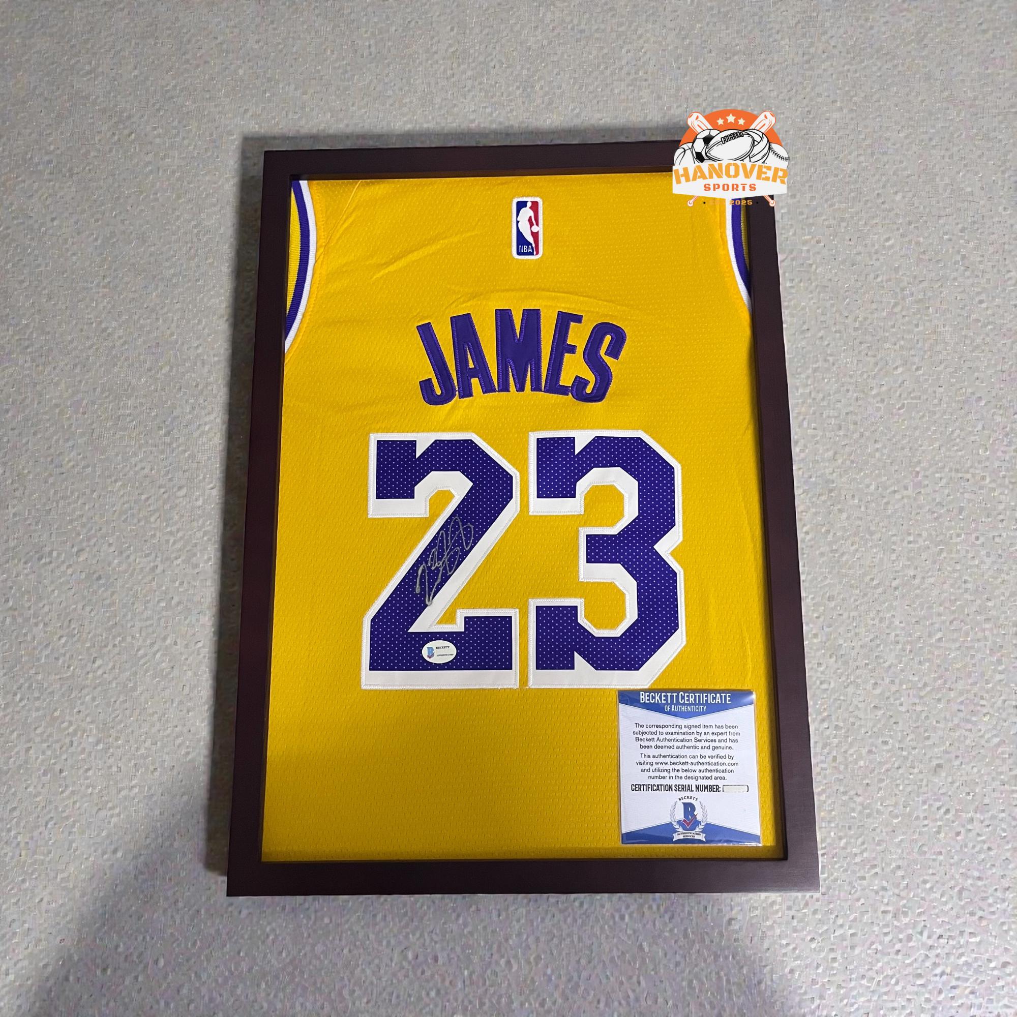 authentic signed lebron james jersey