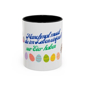 Panorama Mug two-tone Easter Bunny Sometimes