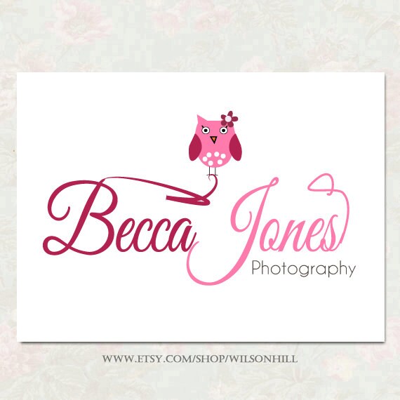 Premade Logo Design Premade Logo And Watermark Custom Etsy