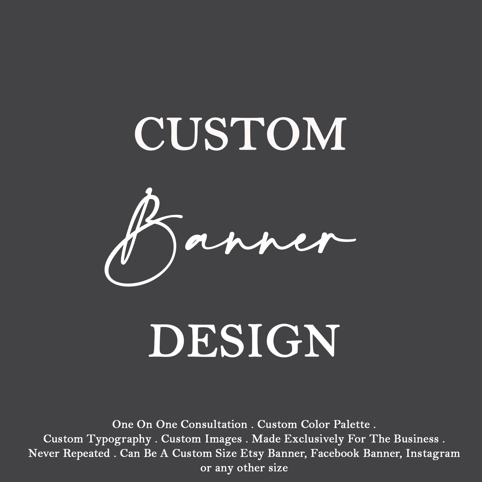 Custom Banner Etsy banner Package branding Or Facebook Etsy