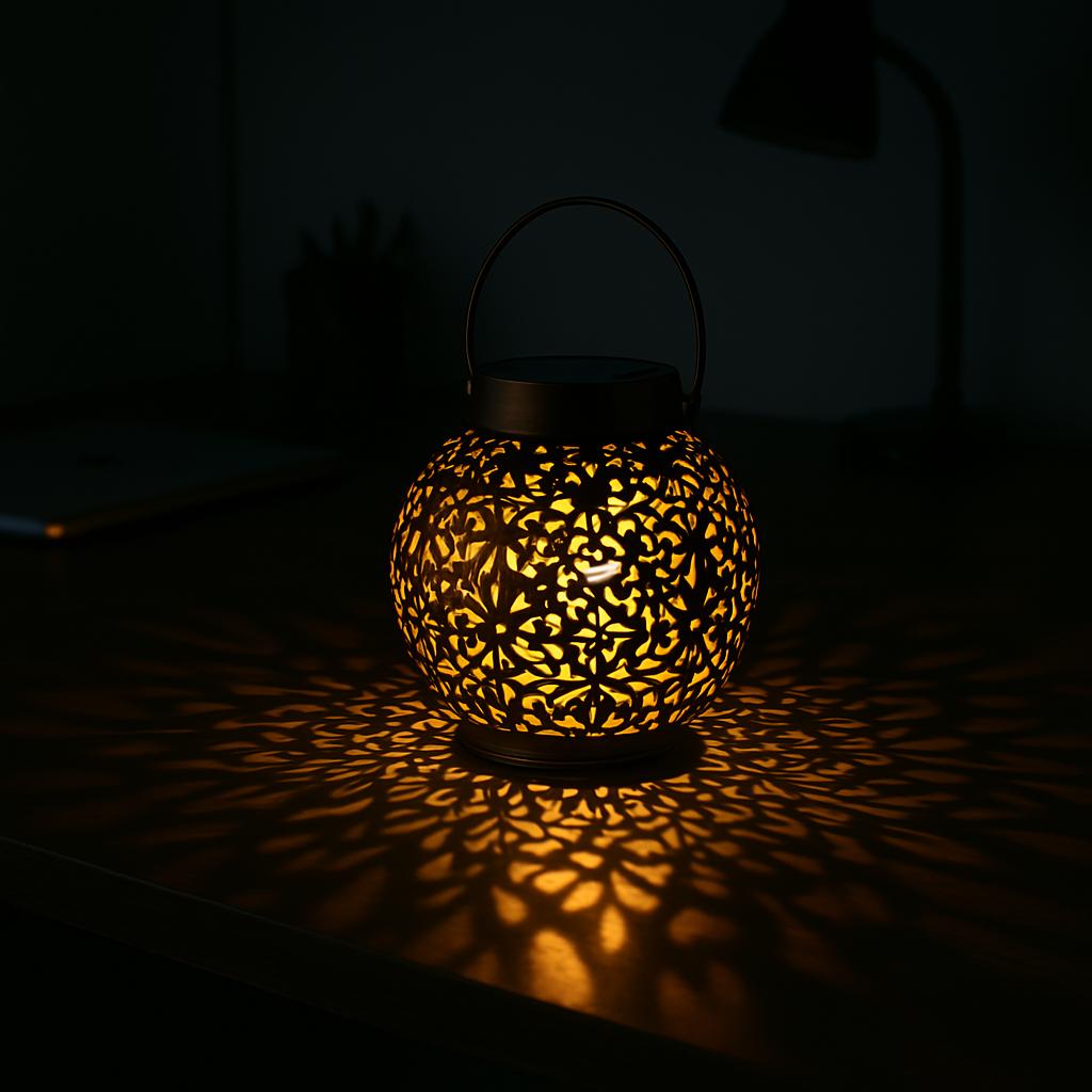 Summer Star Lantern – Solar LED Light with Star Projection | Waterproof Garden & Patio Decor