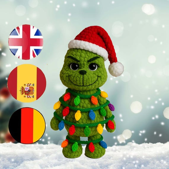 The Christmas Stealer Crochet Pattern PDF , Plush Yarn Amigurumi , Holiday Crochet Toy, Beginner Friendly Tutorial , Crochet plushies ,