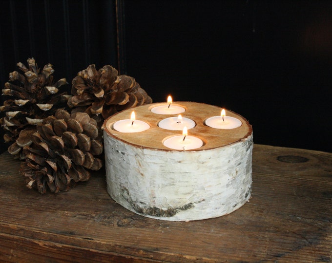 Birch Candle Holders for Your Wedding Centerpieces Tablepiece Etsy