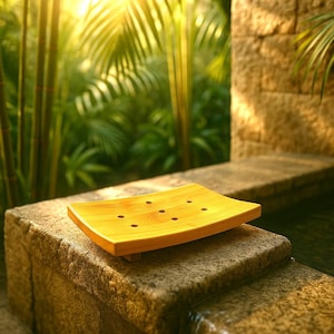 Bamboo Soap Dish, Natural bamboo soap dish, cruelty free, zero waste