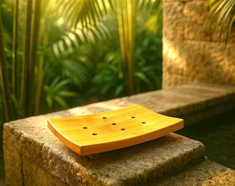 Bamboo Soap Dish, Natural bamboo soap dish, cruelty free, zero waste