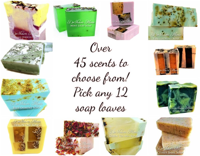 SOAP 12 Assorted 3.5 Lb Handmade Soap Loaves Wholesale Soap Etsy